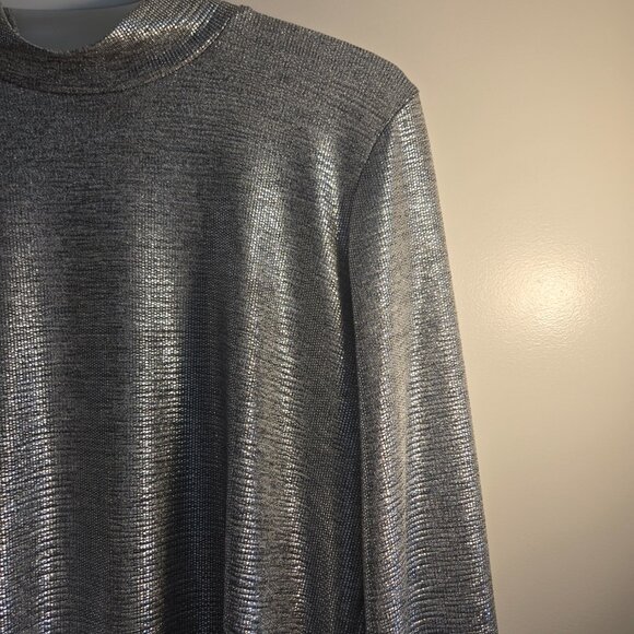 Birds of North America Metallic Silver Long Sleeve Bodysuit - Picture 6 of 7